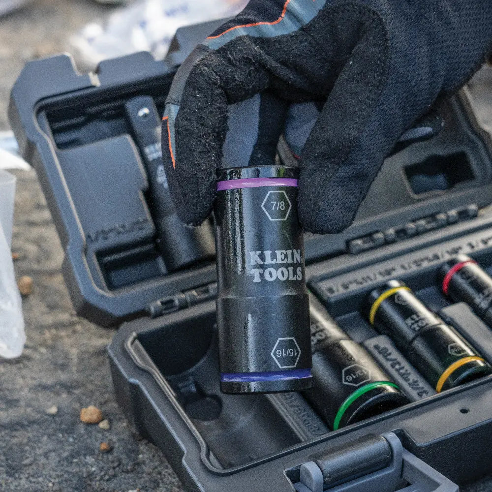 Klein Flip Impact Socket, 15/16 and 7/8-Inch Klein Tools