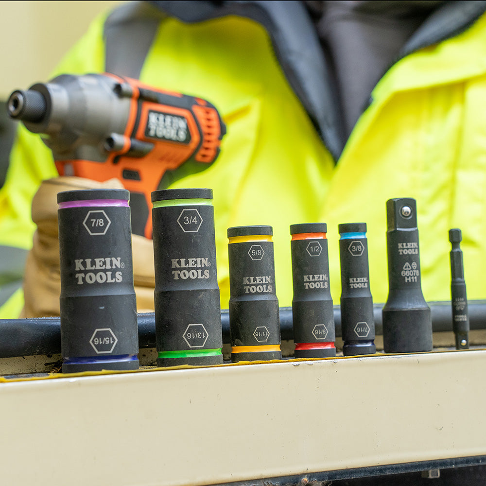 Klein Flip Impact Socket Set, 7-Piece