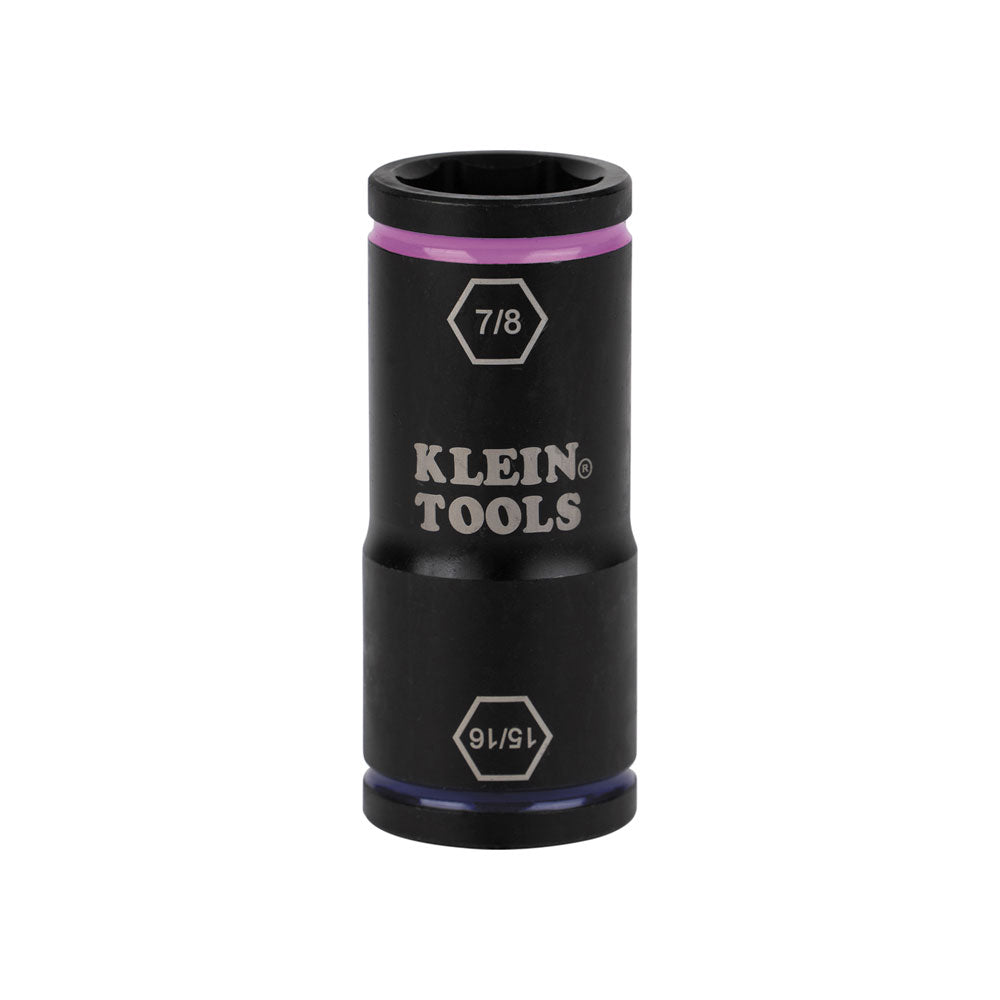 Klein Flip Impact Socket, 15/16 and 7/8-Inch