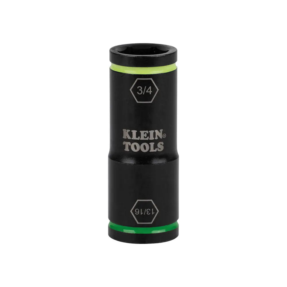 Klein Flip Impact Socket, 3/4 and 13/16-Inch Klein Tools