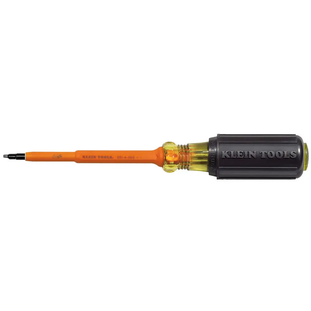 Klein Insulated Screwdriver, #1 Square Tip, 4-Inch Shank Klein Tools