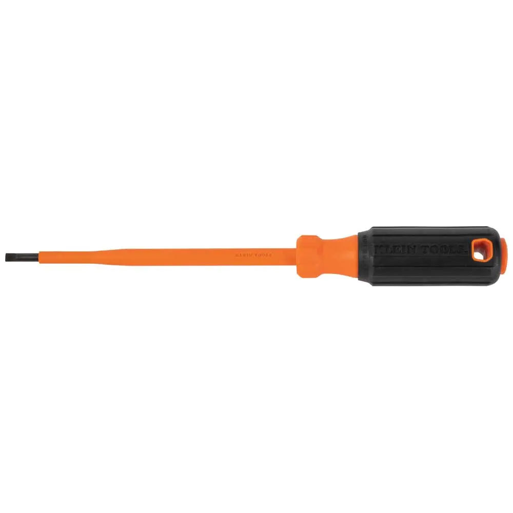 Klein Insulated Screwdriver, 3/16-Inch Cabinet Tip, 6-Inch Round Shank Klein Tools