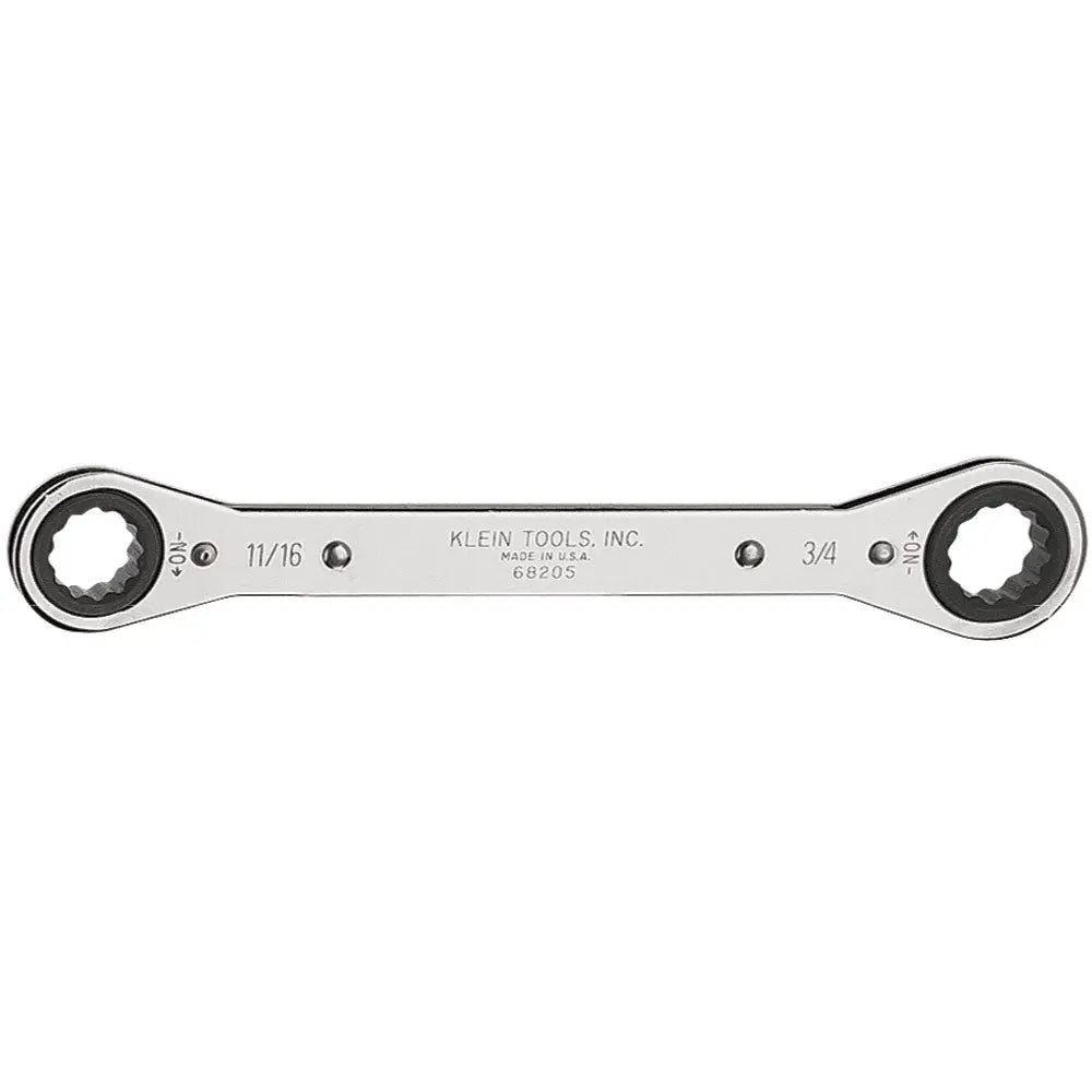 Klein Ratcheting Box Wrench 11/16 x 3/4-Inch Klein Tools