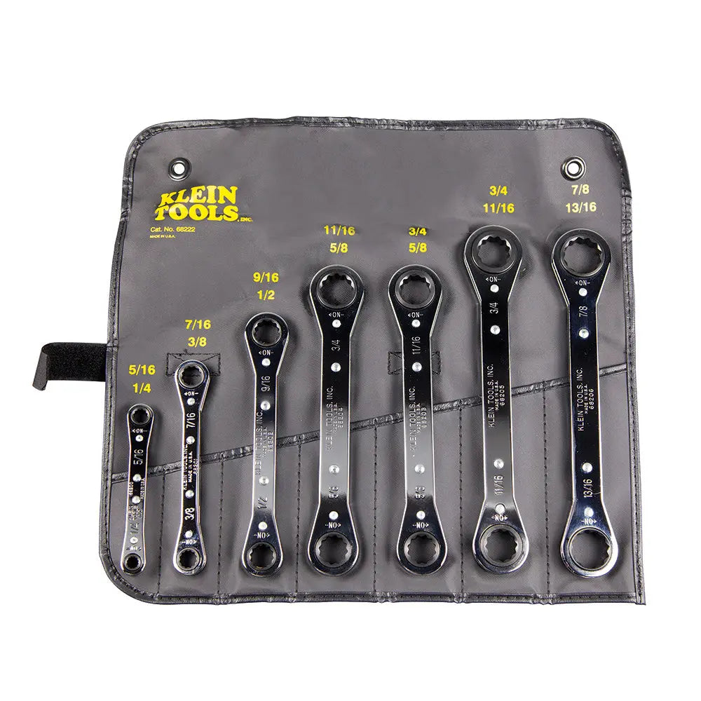 Klein Ratcheting Box Wrench Set, 7-Piece Klein Tools