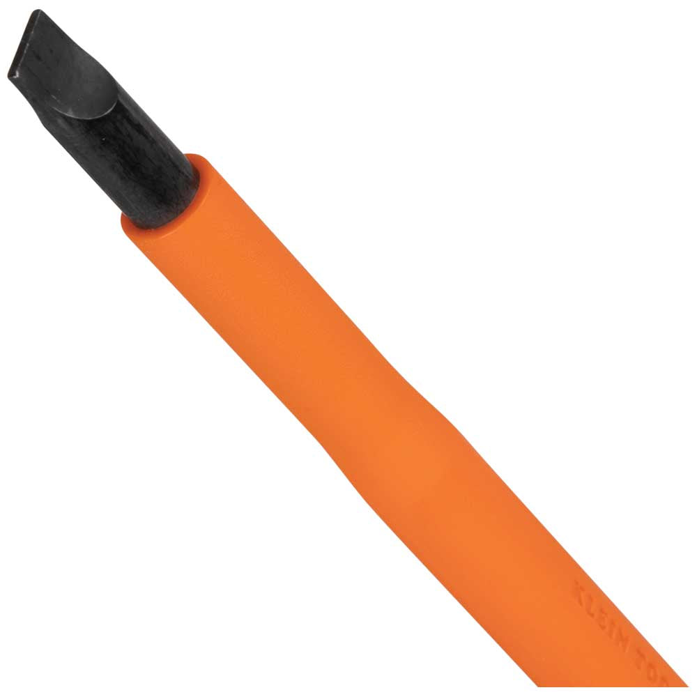 Klein Insulated Screwdriver, 1/4-Inch Cabinet Tip, 4-Inch Round Shank