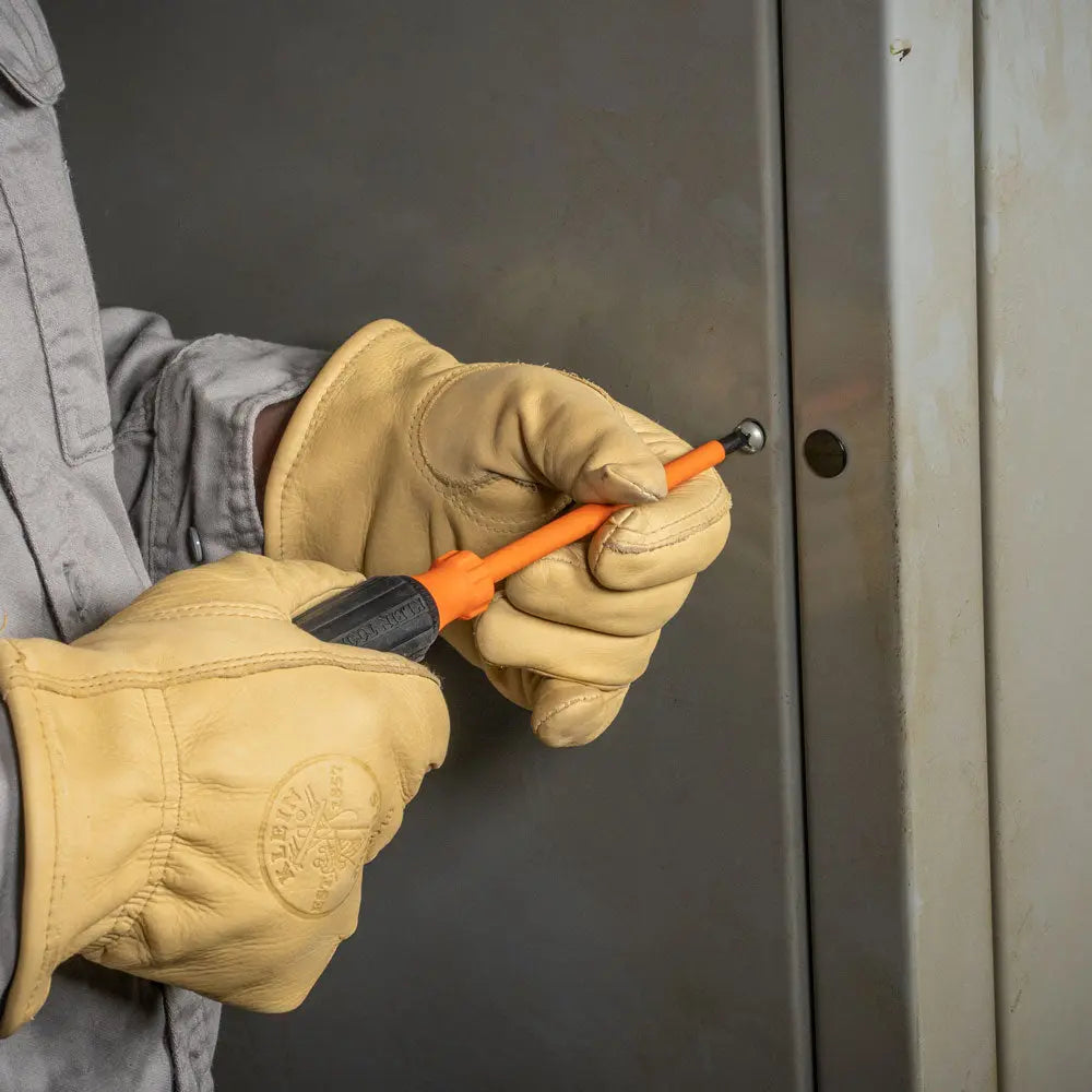 Klein Insulated Screwdriver, 1/4-Inch Cabinet Tip, 6-Inch Shank Klein Tools