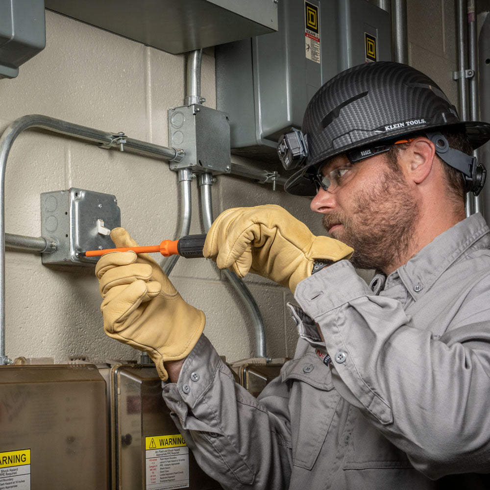 Klein Insulated Screwdriver, #1 Phillips Tip, 6-Inch Round Shank