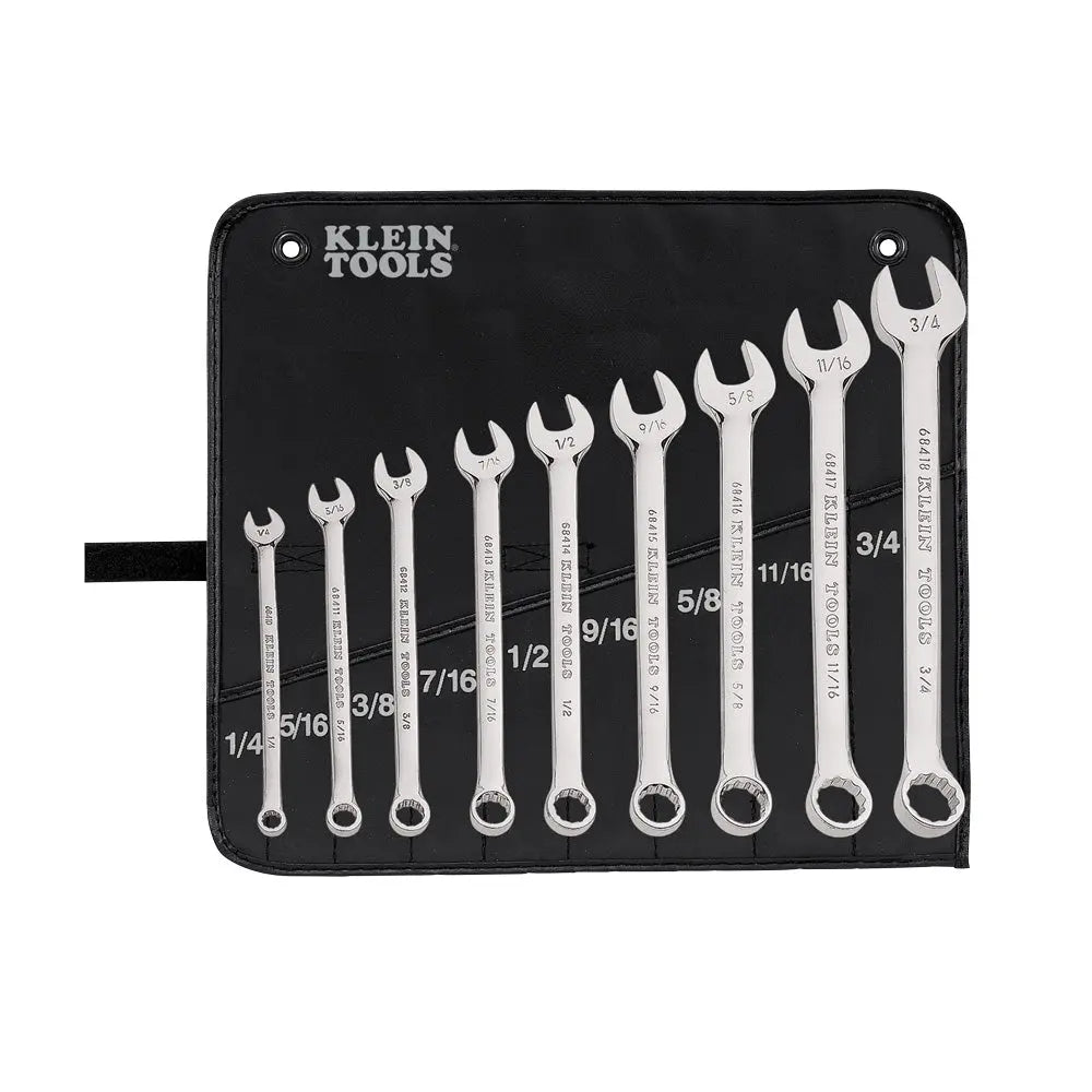 Klein Combination Wrench Set, 9-Piece Klein Tools