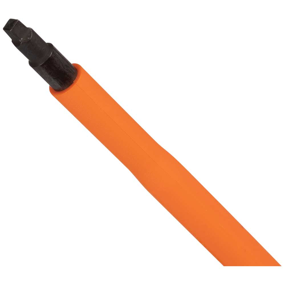Klein Insulated Screwdriver, #2 Square Tip, 4-Inch Round Shank