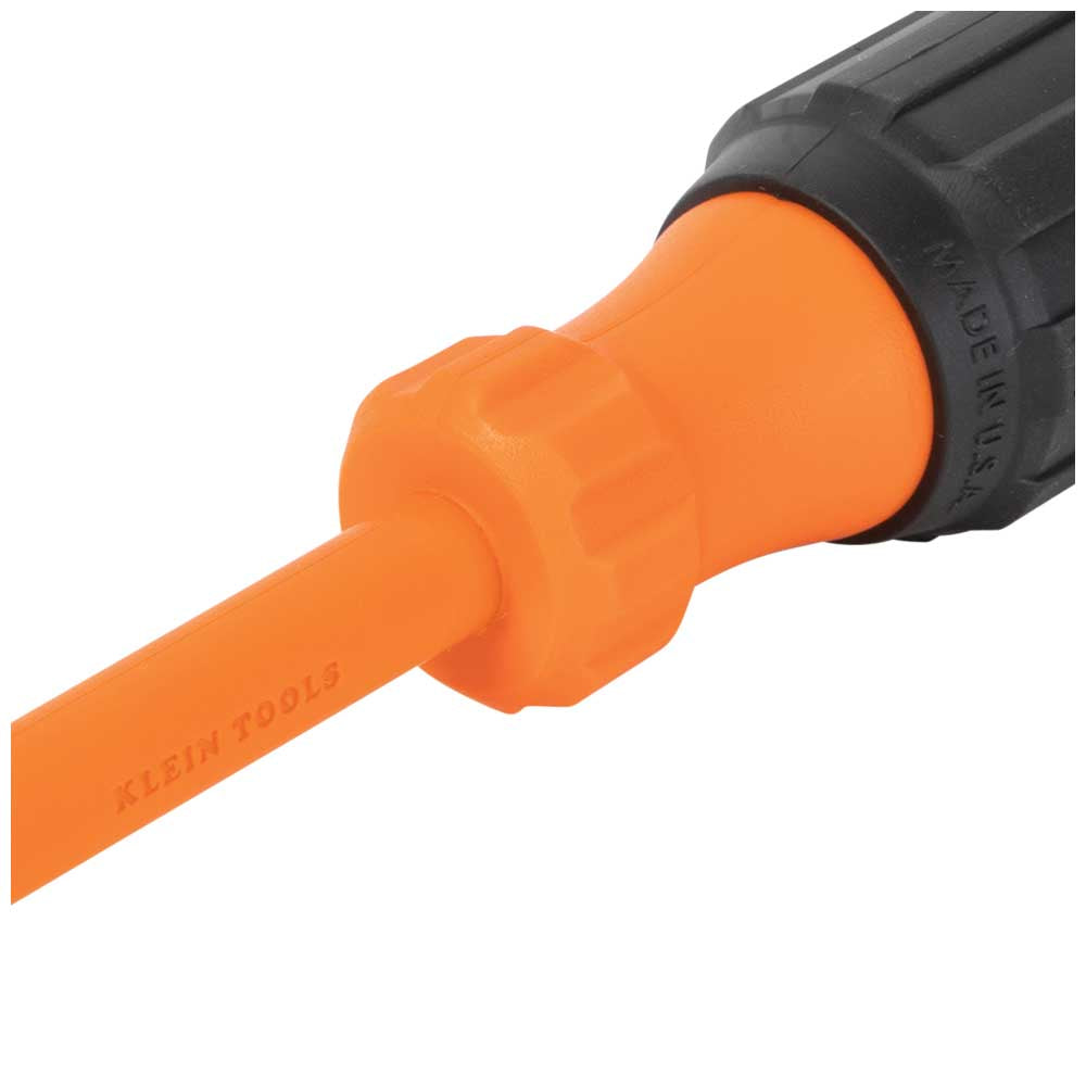 Klein Insulated Screwdriver, #2 Square Tip, 4-Inch Round Shank