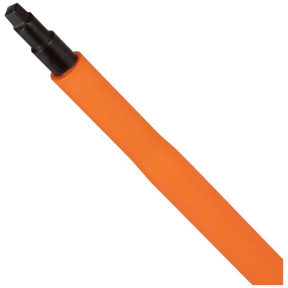 Klein Insulated Screwdriver, #2 Square Tip, 6-Inch Round Shank