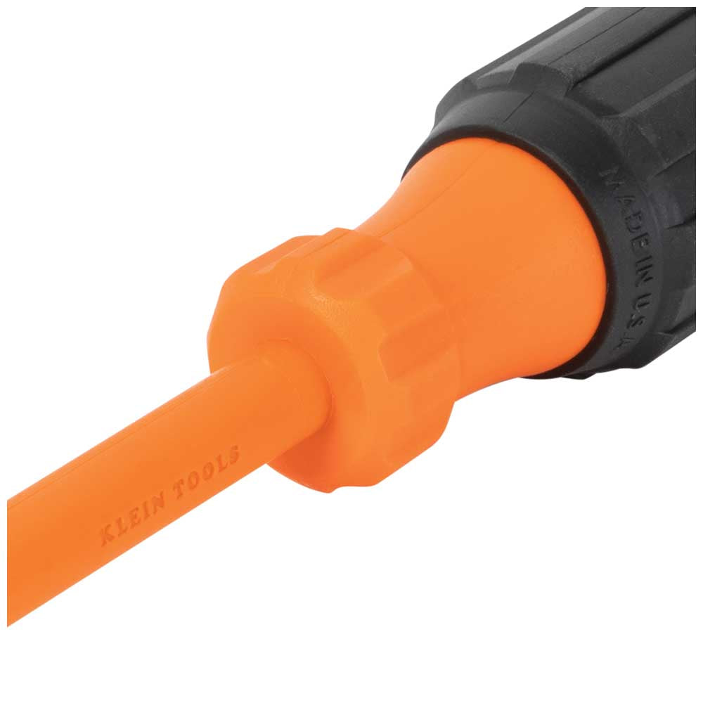 Klein Insulated Screwdriver, #2 Square Tip, 6-Inch Round Shank
