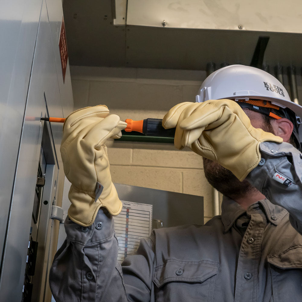 Klein Insulated Screwdriver, #2 Square Tip, 6-Inch Round Shank