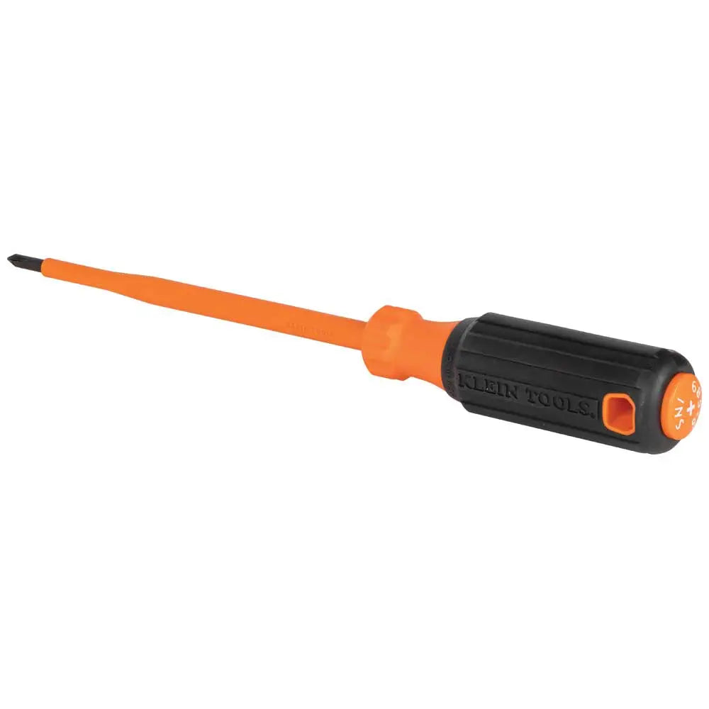 Klein Insulated Screwdriver, #1 Phillips Tip, 6-Inch Round Shank Klein Tools