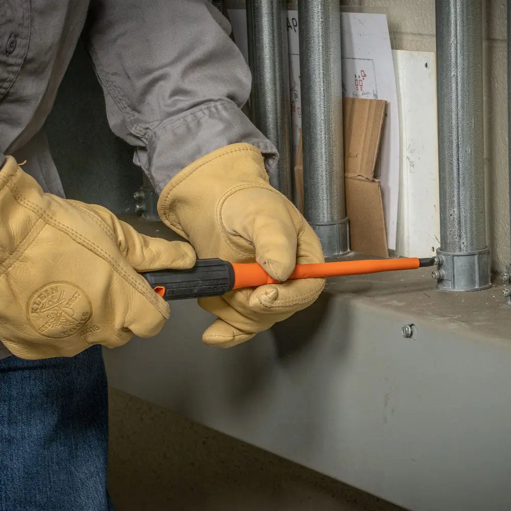 Klein Insulated Screwdriver, 5/16-Inch Cabinet Tip, 6-Inch Shank Klein Tools