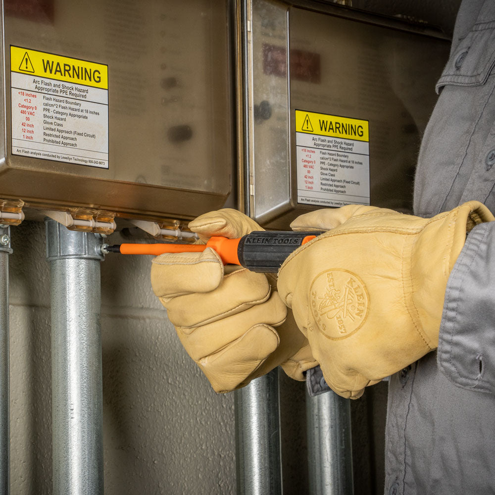 Klein Insulated Screwdriver, #1 Square Tip, 6-Inch Shank