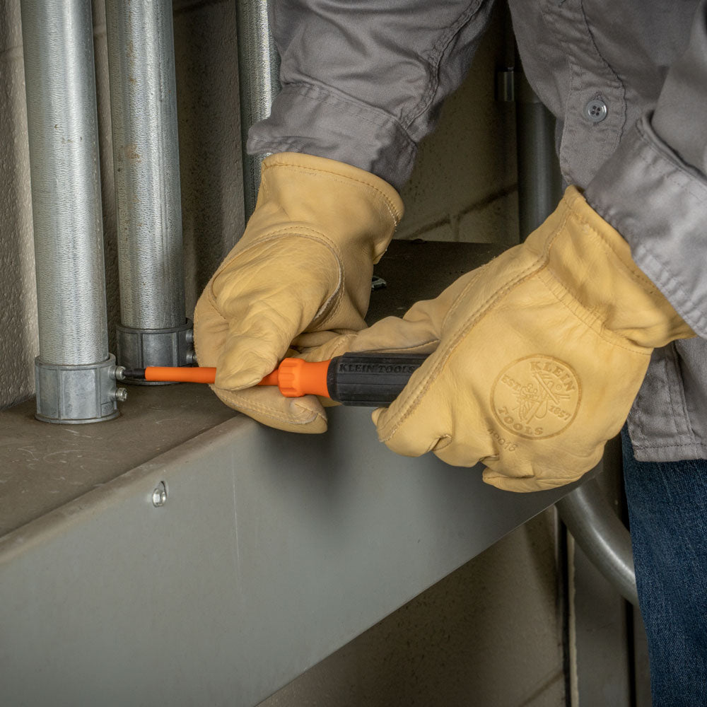 Klein Insulated Screwdriver, #1 Square Tip, 6-Inch Shank