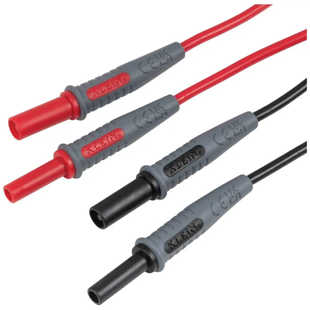 Klein Lead Adapters, Red and Black, 3-Foot Klein Tools