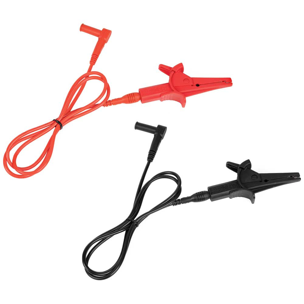 Klein Heavy-Duty Alligator Clip Test Leads, 3-Foot