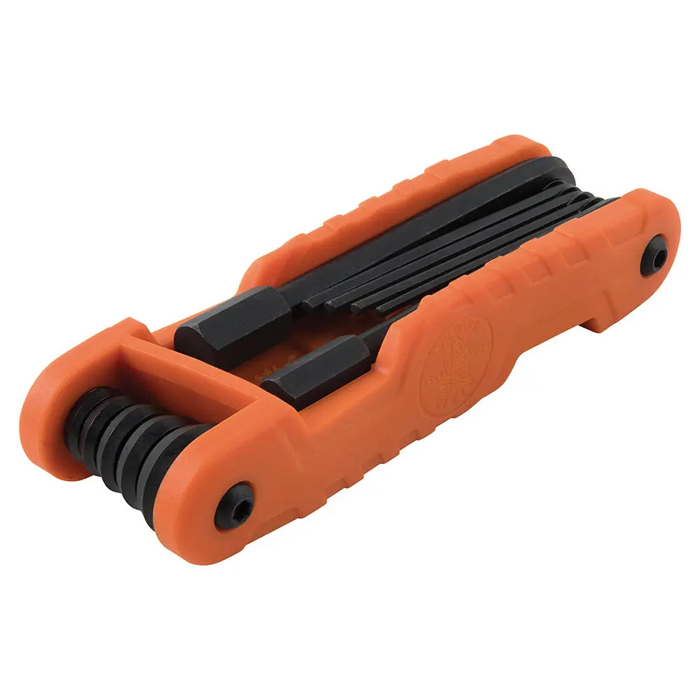 Klein Pro Folding Hex Key Set, 11-Key, SAE Sizes Klein Tools