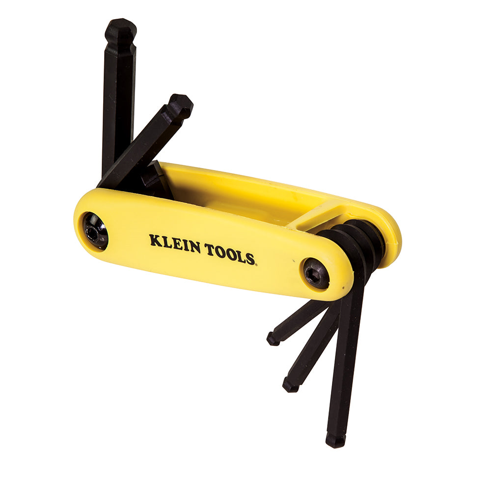 Klein Grip-It® Ball End Hex Set, 5-Key, SAE Sizes