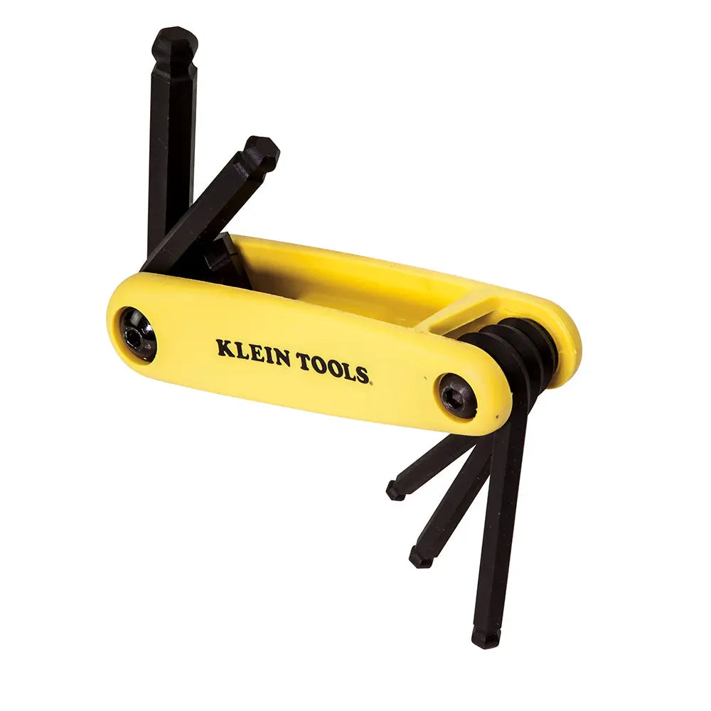Klein Grip-It® Ball End Hex Set, 5-Key, SAE Sizes Klein Tools