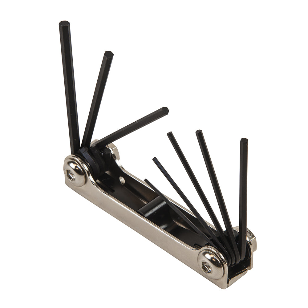 Klein Folding Hex Key Set, 8-Key, SAE Sizes