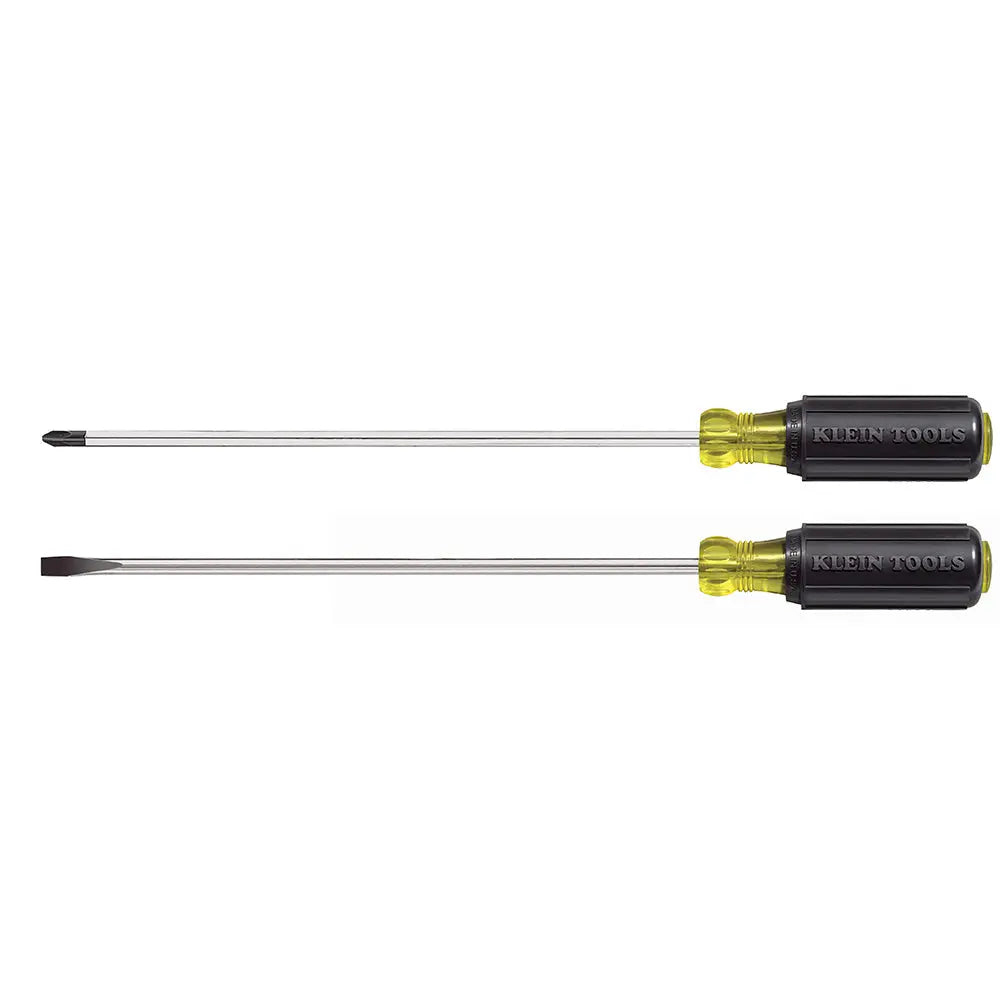 Klein Screwdriver Set, Long Blade Slotted and Phillips, 2-Piece Klein Tools