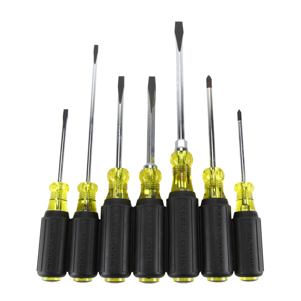 Klein Screwdriver Set, Slotted and Phillips, 7-Piece