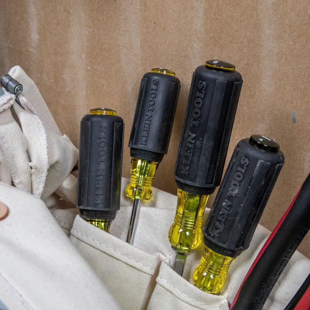Klein Screwdriver Set, Slotted and Phillips, 4-Piece Klein Tools