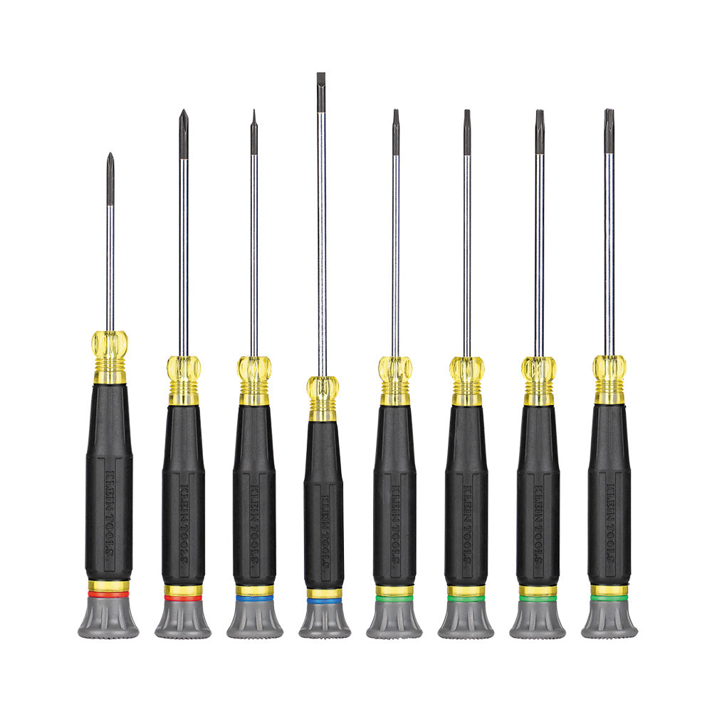 Klein Precision Screwdriver Set, Slotted, Phillips, and TORX® 8-Piece