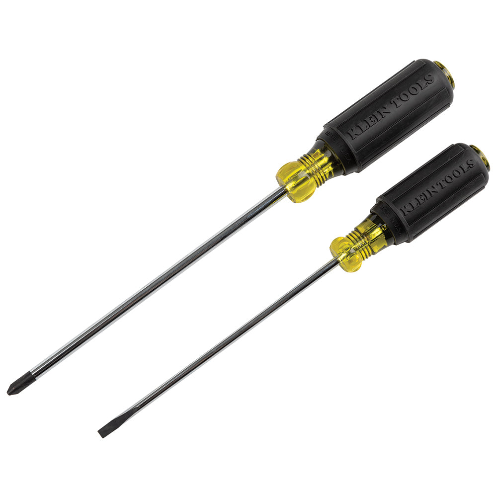 Klein Screwdriver Set, 3/16 Cabinet and #2 Phillips, Cushion-Grip, 2-Piece