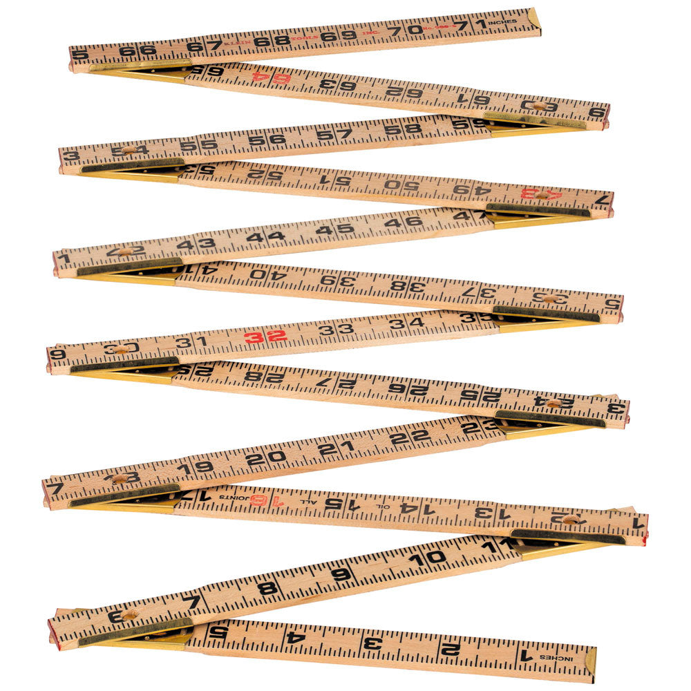 Klein Wood Folding Rule, Inside Reading