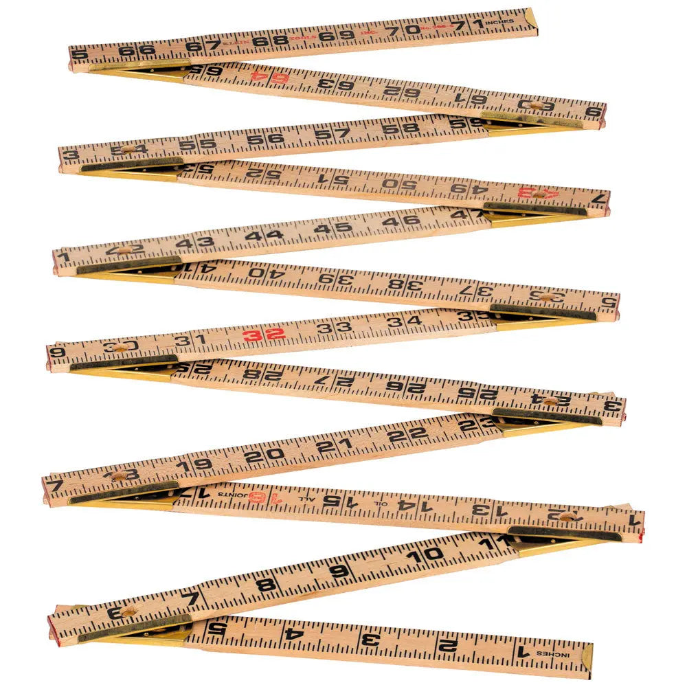 Klein Wood Folding Rule, Inside Reading Klein Tools