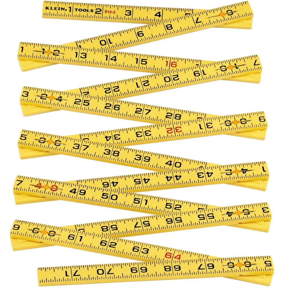 Klein Fiberglass Folding Rule, Inside Reading Klein Tools