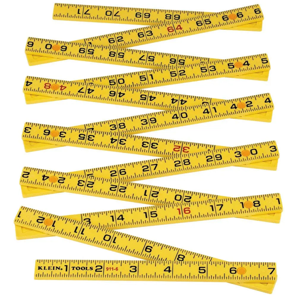 Klein Fiberglass Folding Rule, Outside Reading Klein Tools