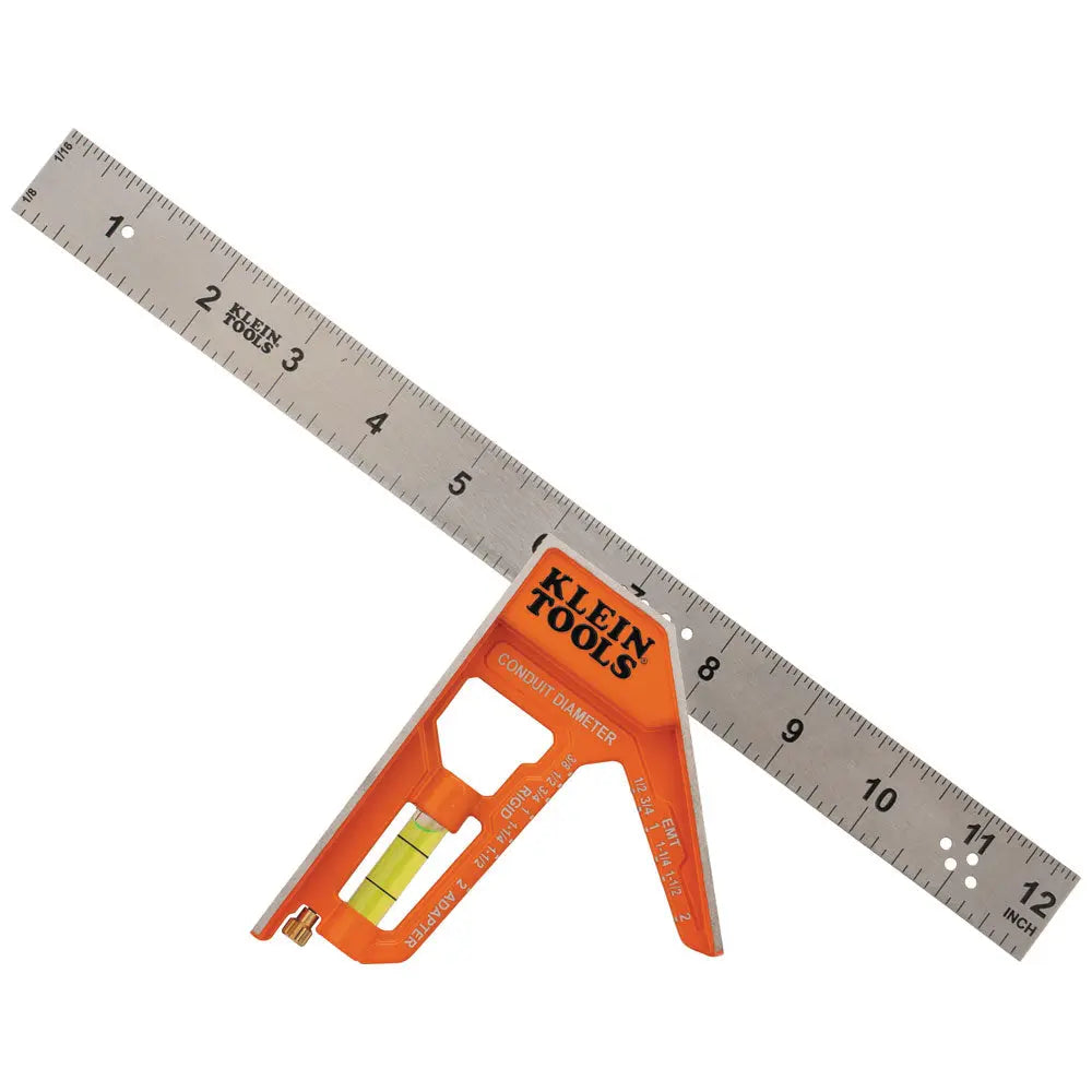 Klein Electrician's Combination Square, 12-Inch Klein Tools