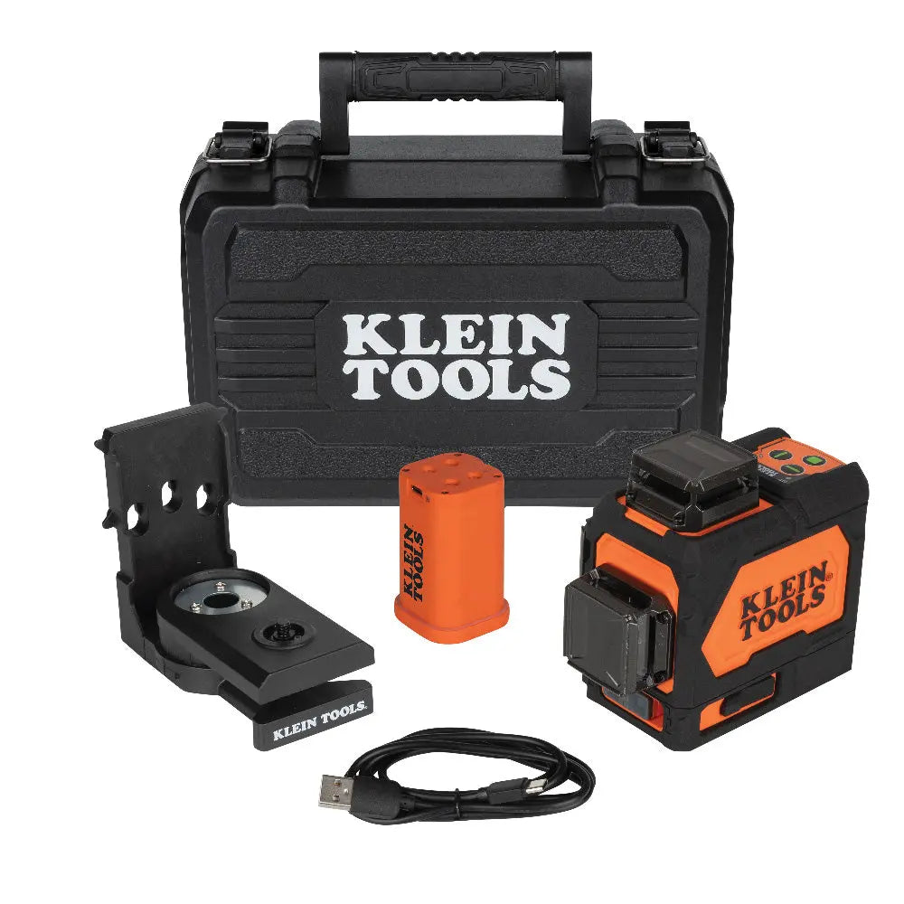 Klein Rechargeable Self-Leveling Green Planar Laser Level Klein Tools