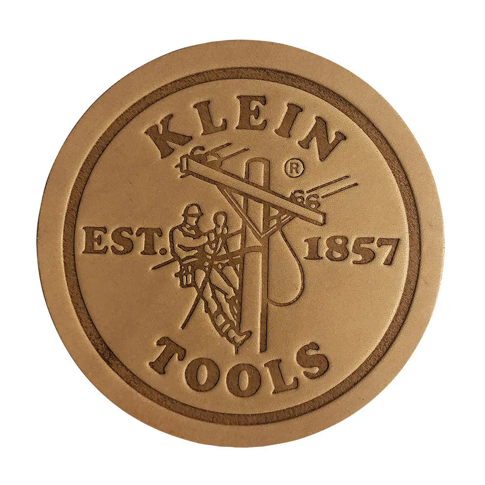 Klein Leather Coasters, Pk 6 Klein Tools