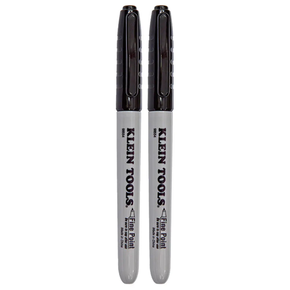 Klein Fine Point Permanent Markers, 2-Pack Klein Tools