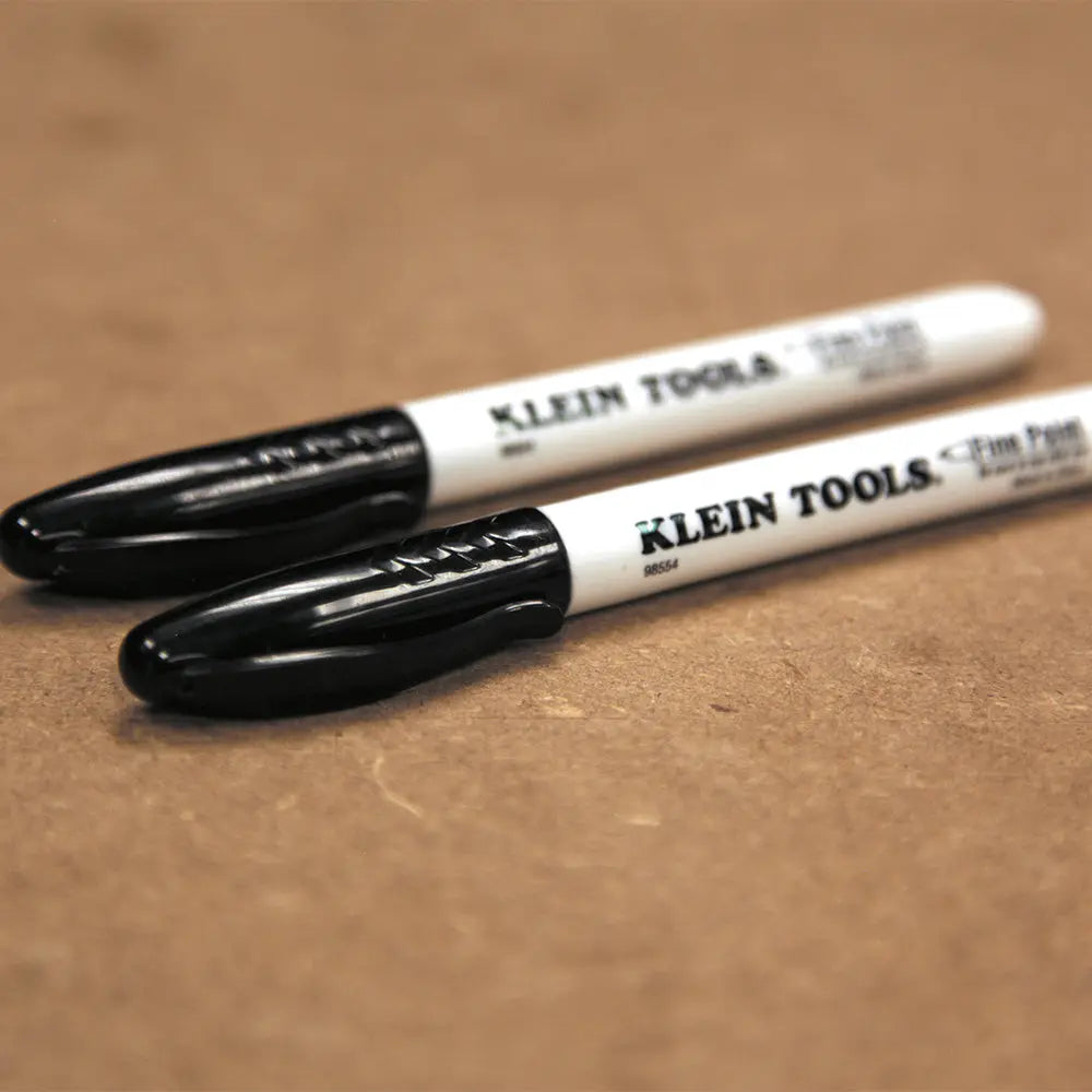 Klein Fine Point Permanent Markers, 2-Pack Klein Tools