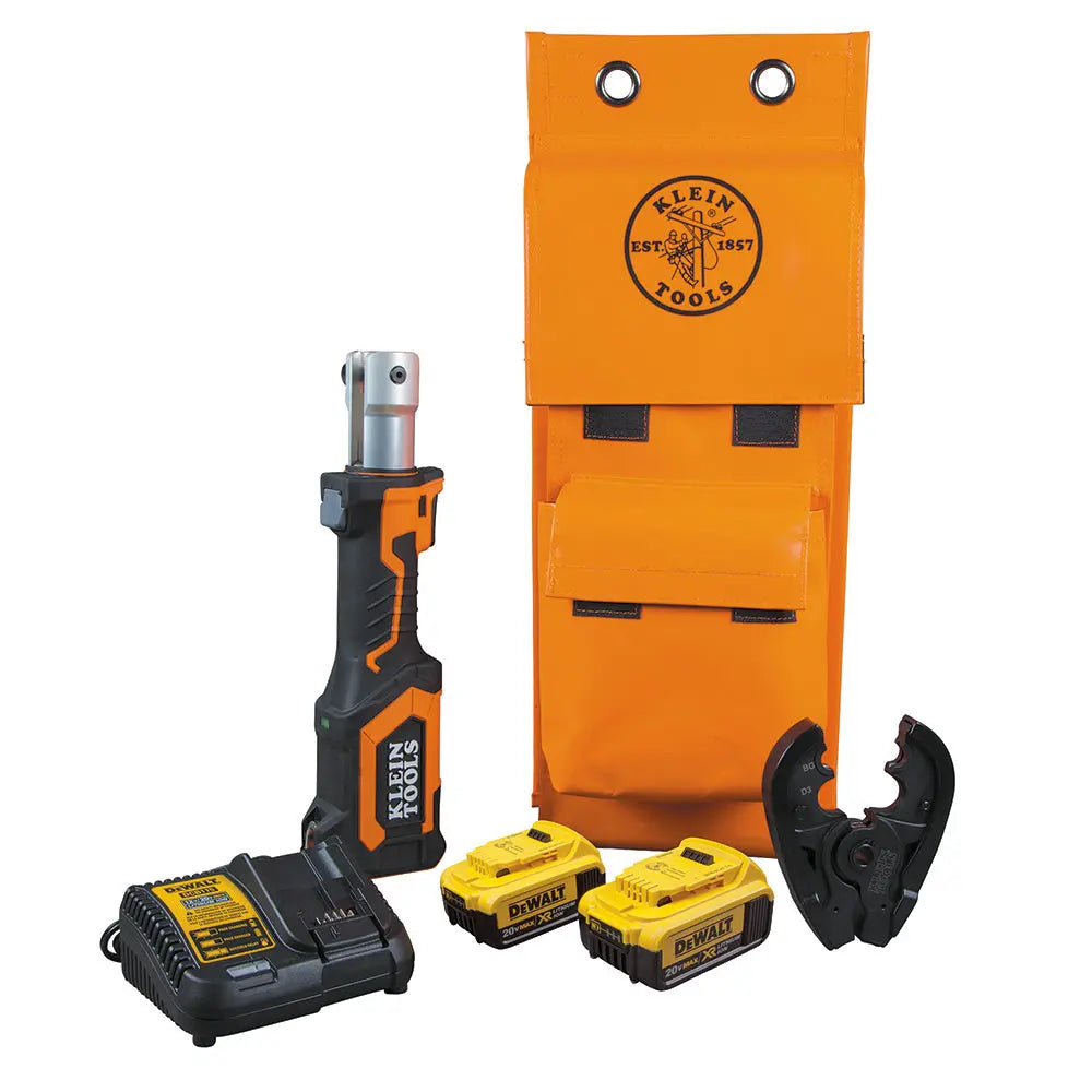 Klein Battery-Operated Crimper, BG Die/D3 Groove, 4 Ah Klein Tools