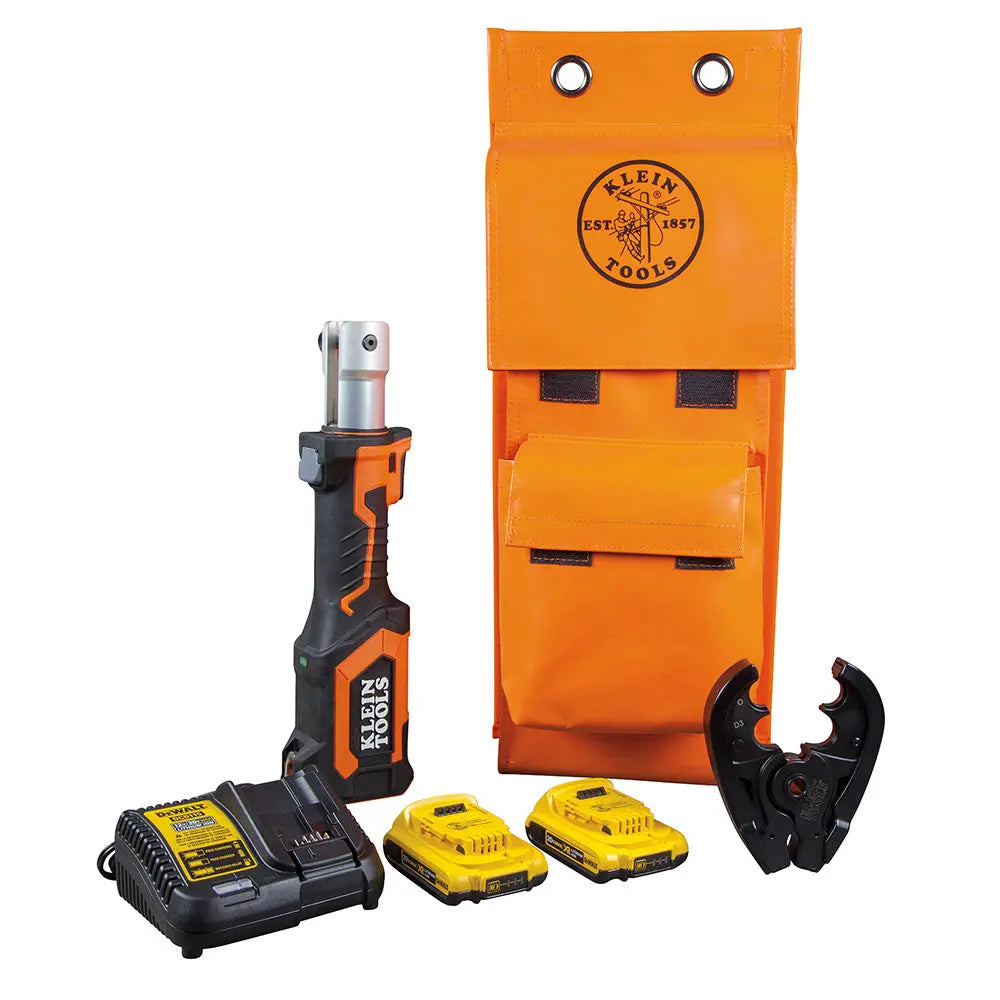 Klein Battery-Operated Crimper, O, Die Head, 2 Ah Klein Tools