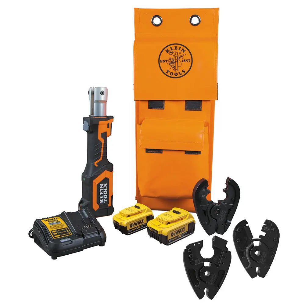 Klein Battery-Op Cut/Crimper, BG Die/D3 Groove/ACSR/EHS Klein Tools