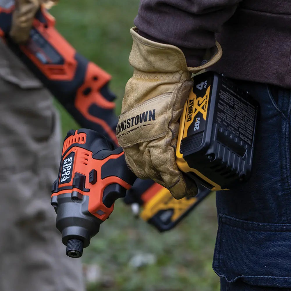 Klein Battery-Operated Compact Impact Driver, 1/4-Inch Hex Drive, Tool Only Klein Tools