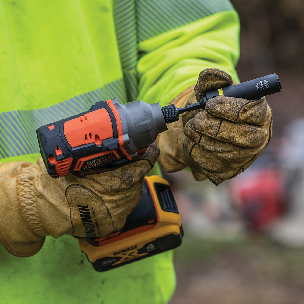 Klein Battery-Operated Compact Impact Driver, 1/4-Inch Hex Drive, Tool Only