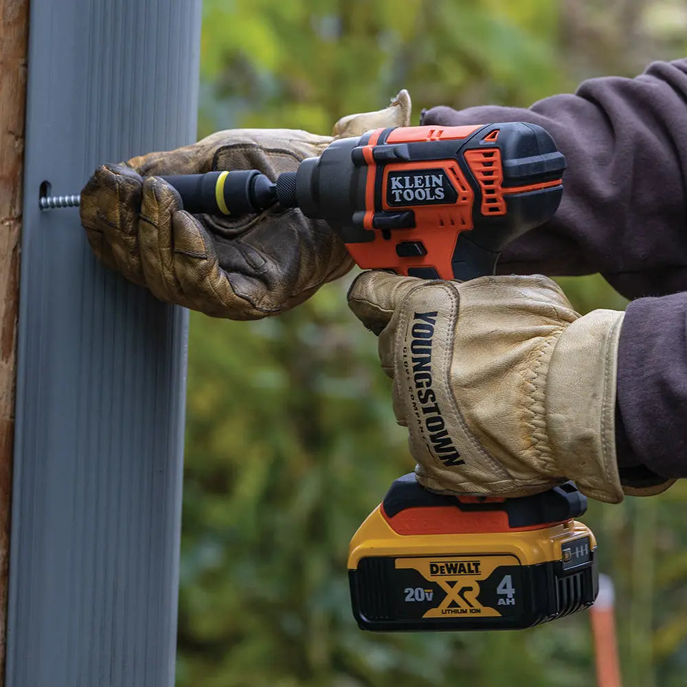 Klein Battery-Operated Compact Impact Driver, 1/4-Inch Hex Drive, Tool Only Klein Tools