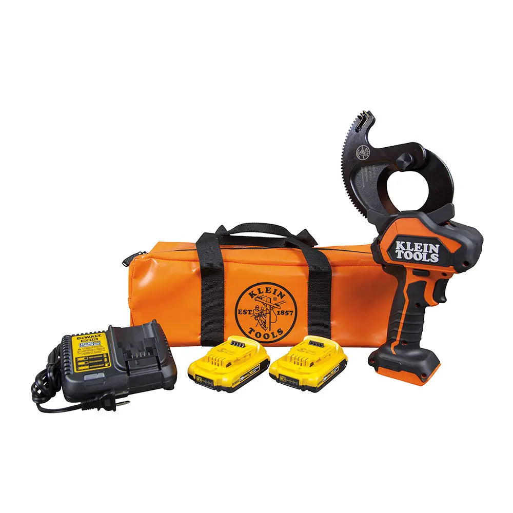 Klein Battery-Operated Cu/Al Closed-Jaw Cutter, 2 Ah Klein Tools