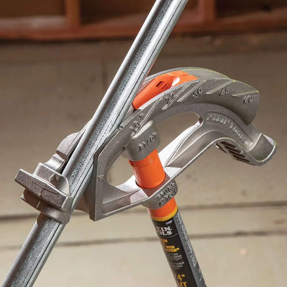 Klein Aluminum Conduit Bender Full Assembly, 1/2-Inch EMT with Angle Setter™ Klein Tools