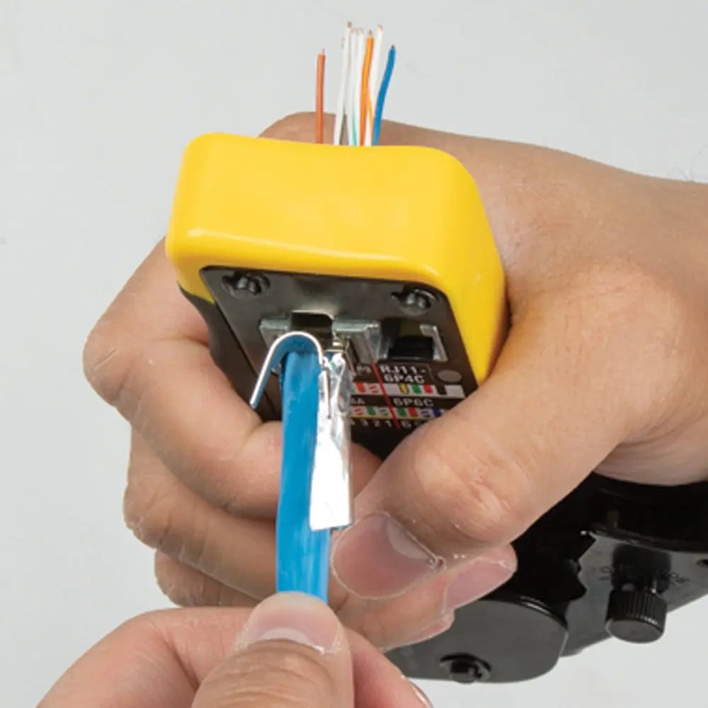 Klein Pass-Thru™ Modular Data Plug, RJ45-CAT6A, Shielded (STP), 100-Pack Klein Tools